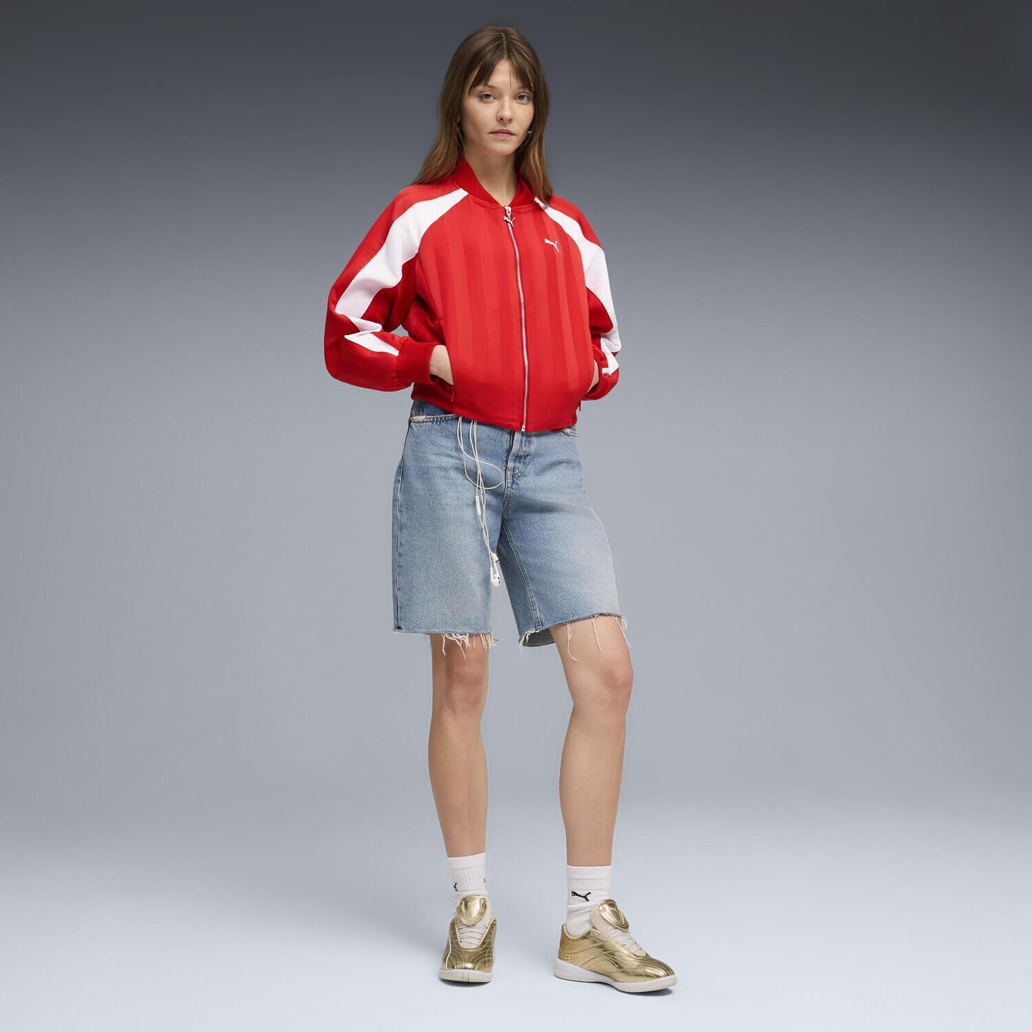 PUMA「【PUMA ｳｪｱ】W FUTURE.PUMA.ARCHIVE JACKET」|ポロシャツ|