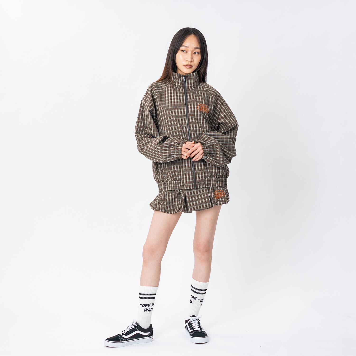 VANS「【VANSｱﾊﾟﾚﾙ(WJ)】W CHECK ZIP BLOUSON」|ポロシャツ|