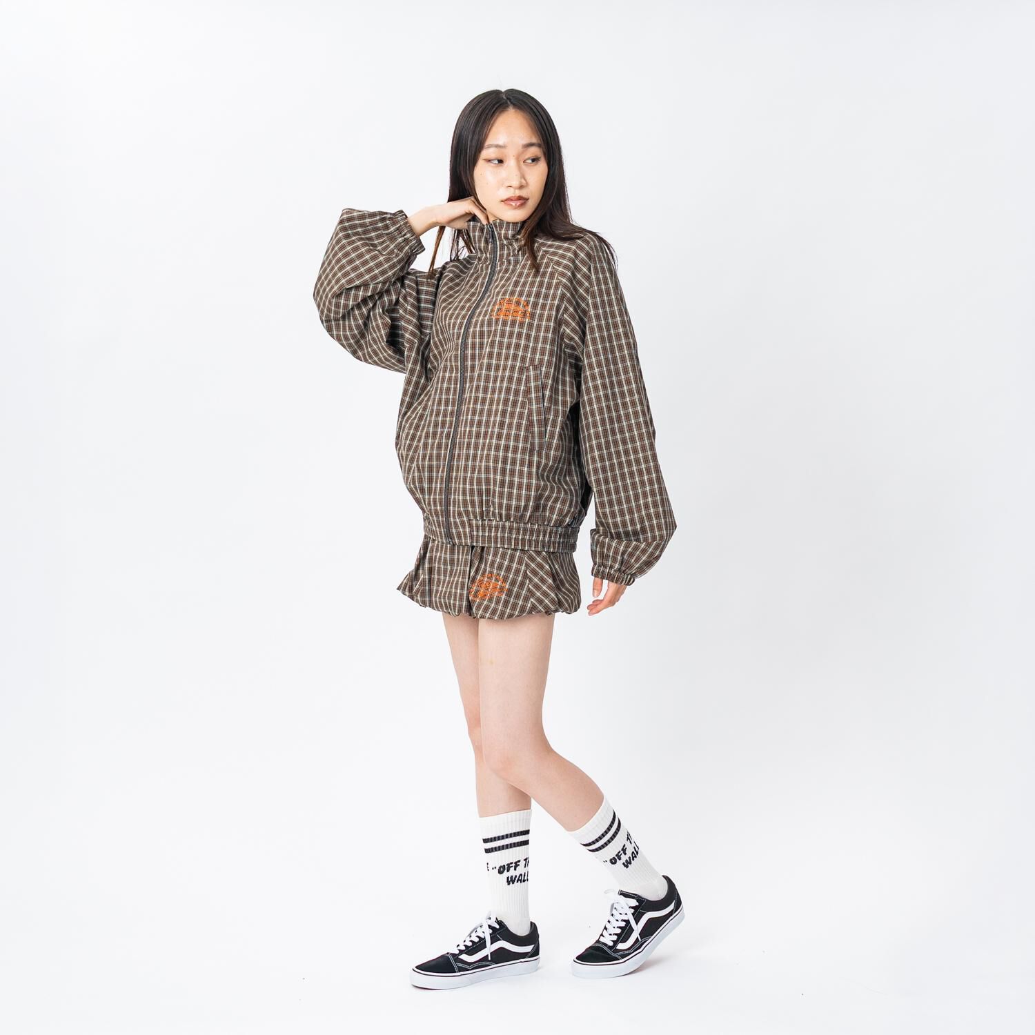 VANS「【VANSｱﾊﾟﾚﾙ(WJ)】W CHECK ZIP BLOUSON」|ポロシャツ|
