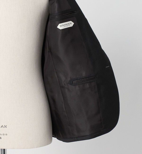 UNITED ARROWS「＜SOVEREIGN＞ブラック サージ シングル3ボタン スーツ REGULAR MODEL」|スーツ|