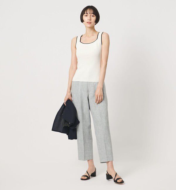 UNITED ARROWS「リブ スクエア キャミソールニット ‐ウォッシャブル‐」|タンクトップ|