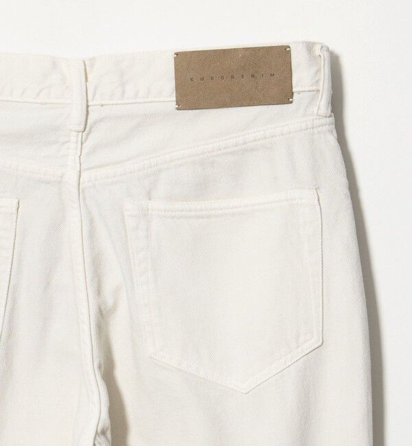 UNITED ARROWS「【別注】＜KURO＞MONTE/ホワイト セミフレア デニムパンツ」|デニム|