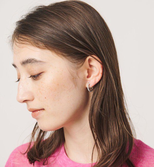 UNITED ARROWS「パヴェ フープイヤリング」|イヤリング|