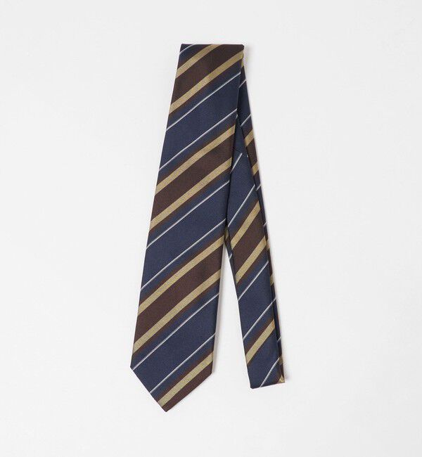 UNITED ARROWS「＜ARCURI＞カラーレジメンタル ネクタイ」|ネクタイ・蝶ネクタイ|NAVY
