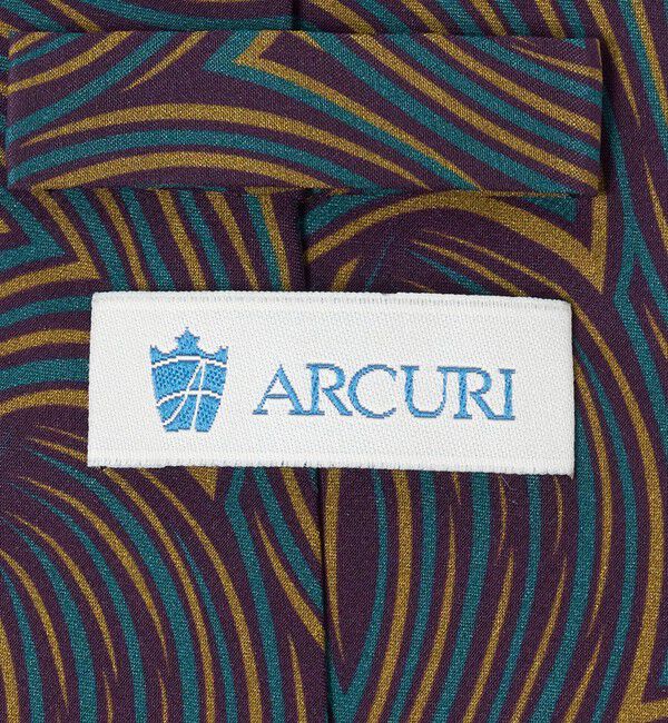 UNITED ARROWS「＜ARCURI＞パープル プリント ネクタイ」|ネクタイ・蝶ネクタイ|
