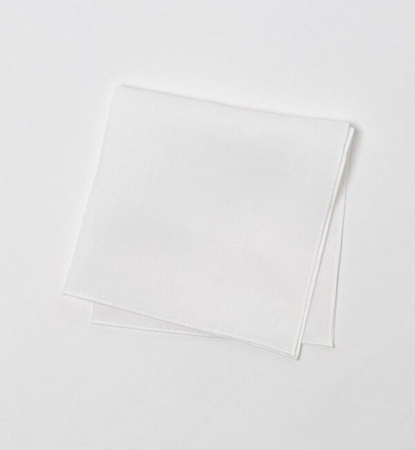 UNITED ARROWS green label relaxing「麻 30&times;30 ポケットチーフ」|その他|WHITE