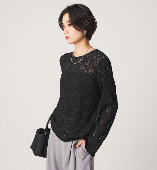 UNITED ARROWS green label relaxing「レース プルオーバー カットソー」|Tシャツ・カットソー|