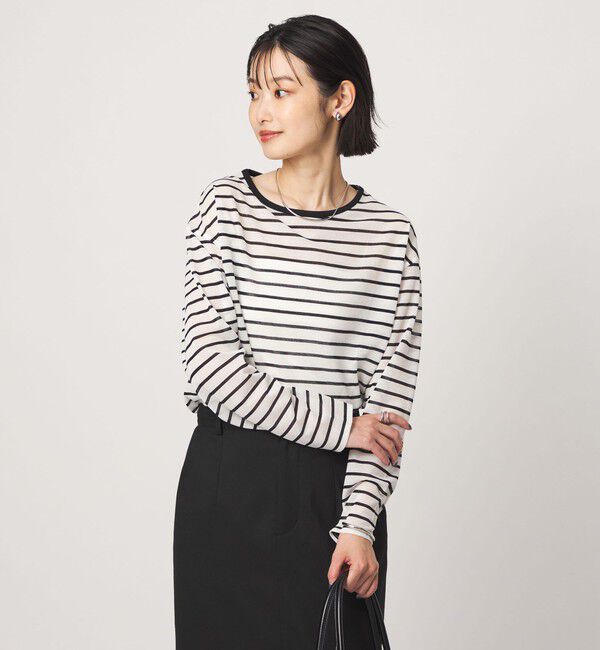 UNITED ARROWS green label relaxing「シアー ロングスリーブ プルオーバー カットソー」|Tシャツ・カットソー|