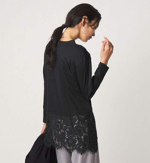 UNITED ARROWS green label relaxing「レース イレヘム プルオーバー カットソー」|Tシャツ・カットソー|