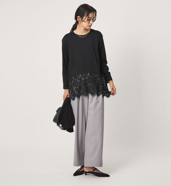 UNITED ARROWS green label relaxing「レース イレヘム プルオーバー カットソー」|Tシャツ・カットソー|