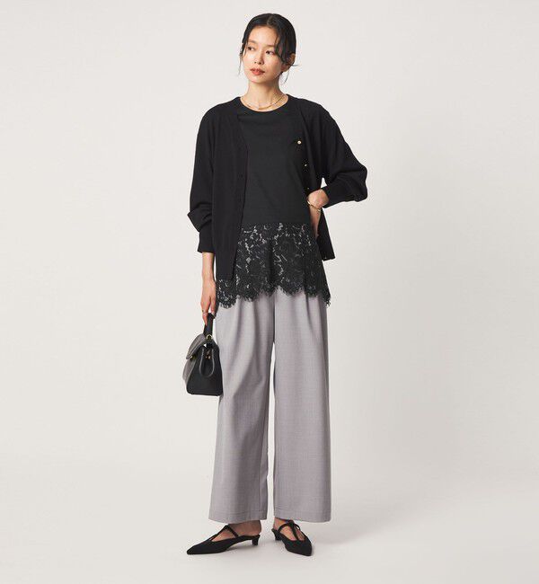 UNITED ARROWS green label relaxing「レース イレヘム プルオーバー カットソー」|Tシャツ・カットソー|