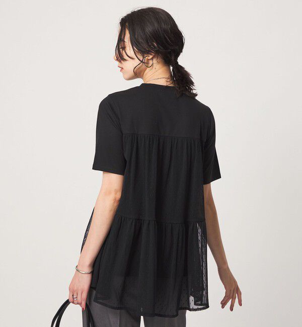 UNITED ARROWS green label relaxing「ドットチュール ティアード プルオーバー カットソー」|Tシャツ・カットソー|