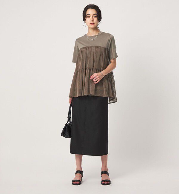 UNITED ARROWS green label relaxing「ドットチュール ティアード プルオーバー カットソー」|Tシャツ・カットソー|