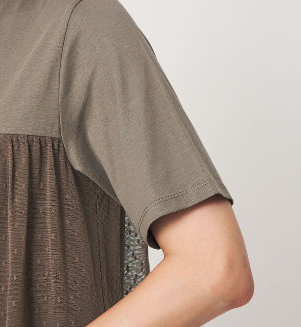 UNITED ARROWS green label relaxing「ドットチュール ティアード プルオーバー カットソー」|Tシャツ・カットソー|