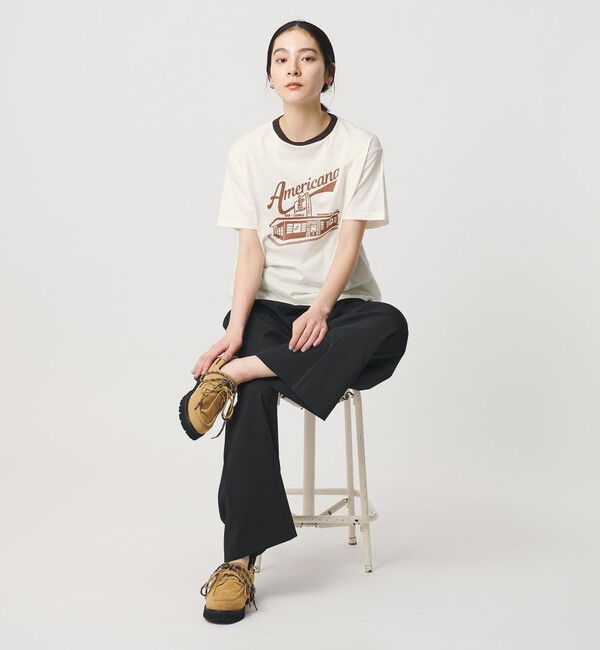 BEAUTY&YOUTH UNITED ARROWS「【WEB限定/別注】＜Americana＞リンガーTシャツ」|Tシャツ・カットソー|