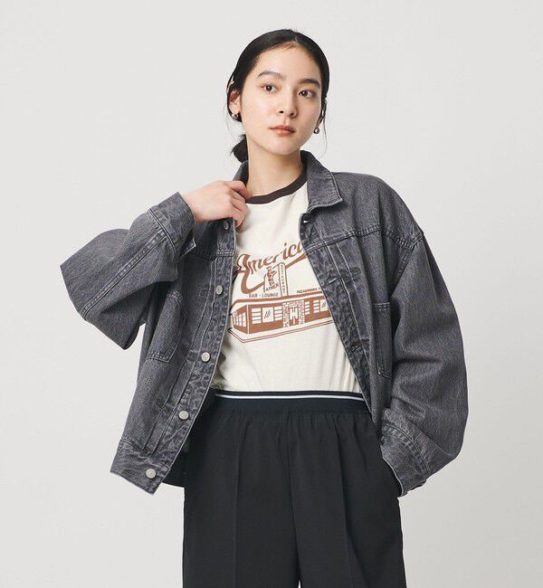 BEAUTY&YOUTH UNITED ARROWS「【WEB限定/別注】＜Americana＞リンガーTシャツ」|Tシャツ・カットソー|
