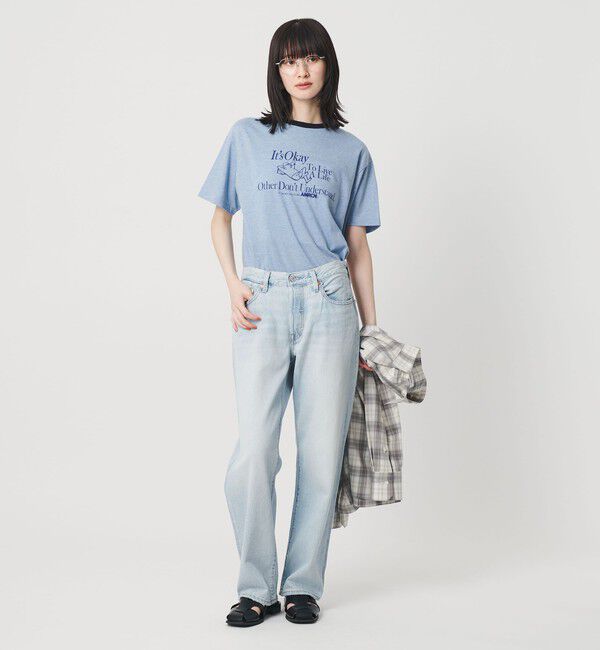 BEAUTY&YOUTH UNITED ARROWS「【WEB限定/別注】＜Americana＞リンガーTシャツ」|Tシャツ・カットソー|