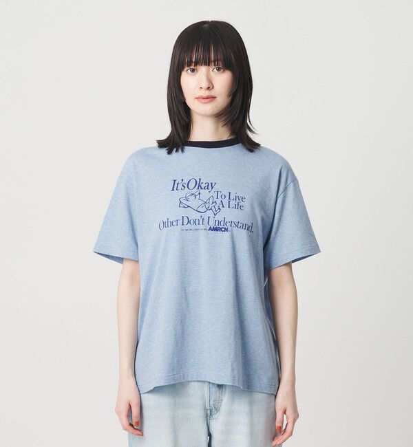 BEAUTY&YOUTH UNITED ARROWS「【WEB限定/別注】＜Americana＞リンガーTシャツ」|Tシャツ・カットソー|