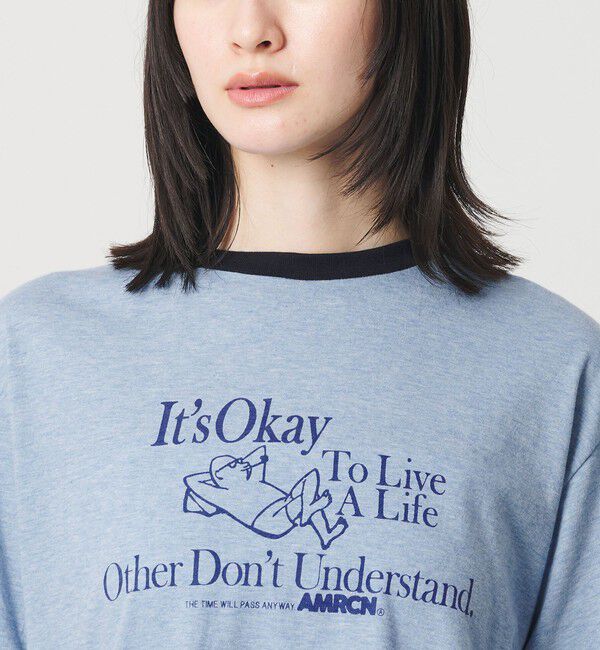BEAUTY&YOUTH UNITED ARROWS「【WEB限定/別注】＜Americana＞リンガーTシャツ」|Tシャツ・カットソー|