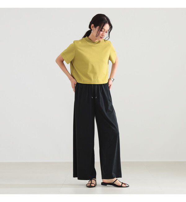 Demi-Luxe BEAMS 「モックネック ショート Tシャツ」|Tシャツ・カットソー|