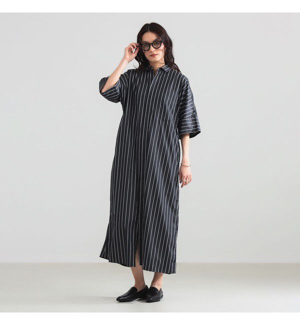 Demi-Luxe BEAMS 「TICCA / テント ハーフスリーブ シャツ ワンピース」|ワンピース|