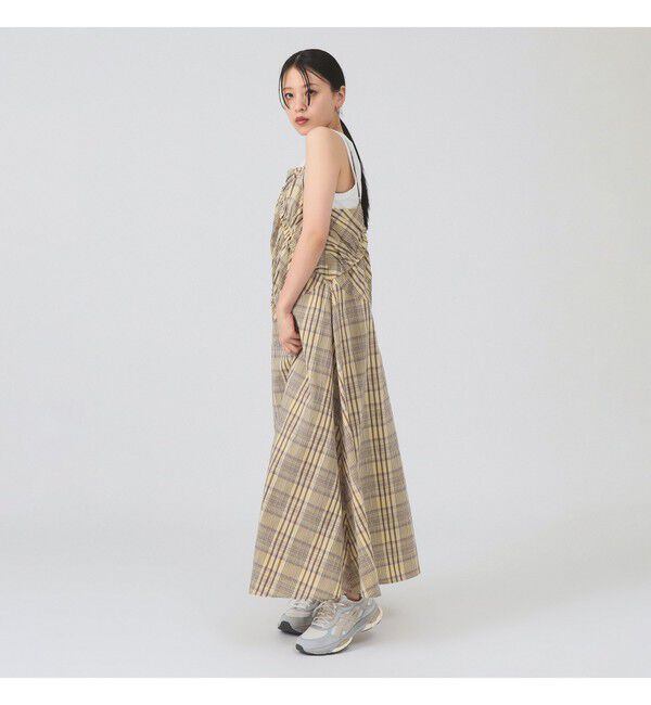 Ray BEAMS 「チェック キリカエ キャミ ワンピース」|ワンピース|