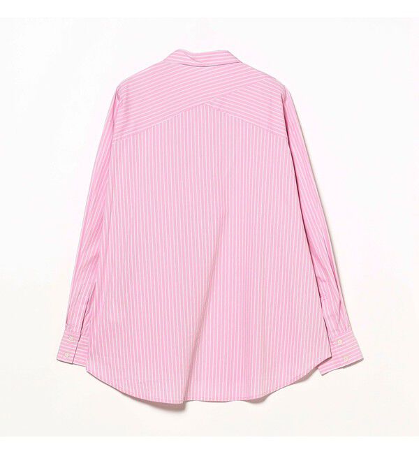 Ray BEAMS 「ストライプ ビッグ シャツ　　26SS 日除け 紫外線対策 冷房対策 レジャー アウトドア 春夏」|シャツ・ブラウス|