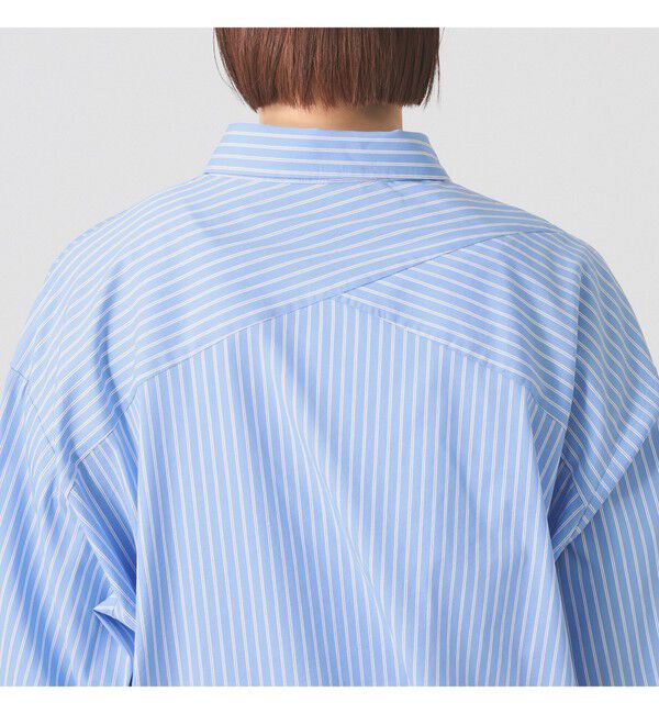 Ray BEAMS 「ストライプ ビッグ シャツ　　26SS 日除け 紫外線対策 冷房対策 レジャー アウトドア 春夏」|シャツ・ブラウス|
