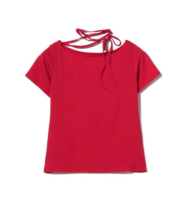 Ray BEAMS 「ネックリボン ボートネック Tシャツ」|Tシャツ・カットソー|
