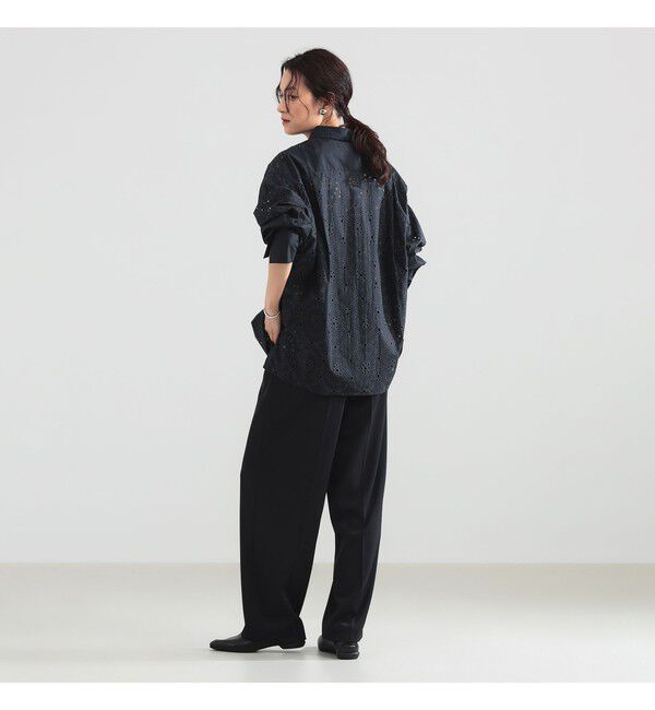 Demi-Luxe BEAMS 「アイレット パターン オーバーシャツ」|シャツ・ブラウス|