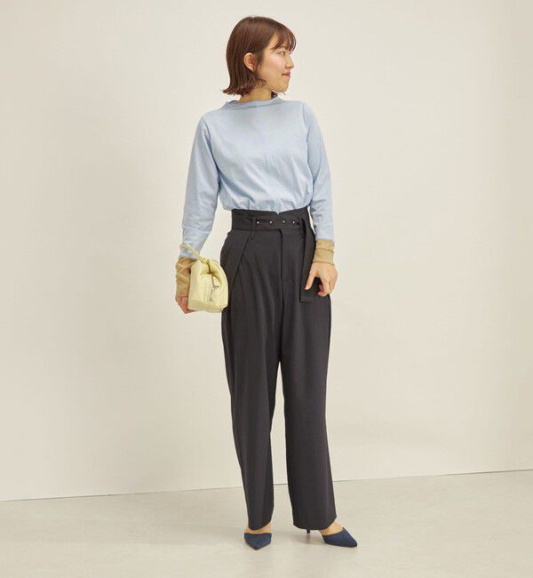 SHIPS for women「Paulo Oliveira ベルト タック パンツ ◇」|その他|