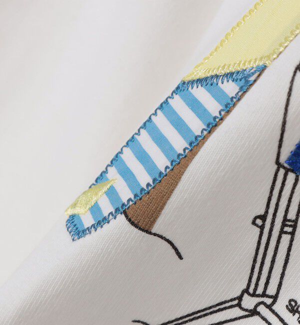 SHIPS Colors 「SHIPS Colors:パッチワーク & 刺繍 Tシャツ」|Tシャツ・カットソー|