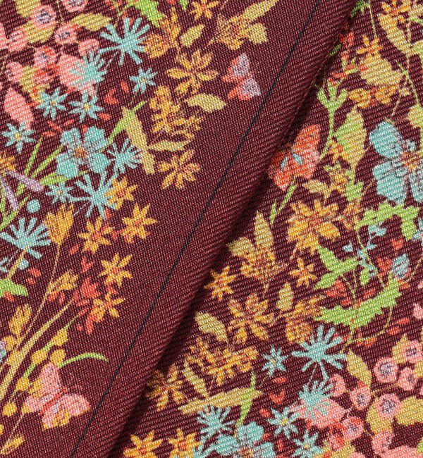 TOMORROWLAND GOODS「ATELIER TOMORROW FLOWER シルク ボウタイスカーフ」|バンダナ・スカーフ|