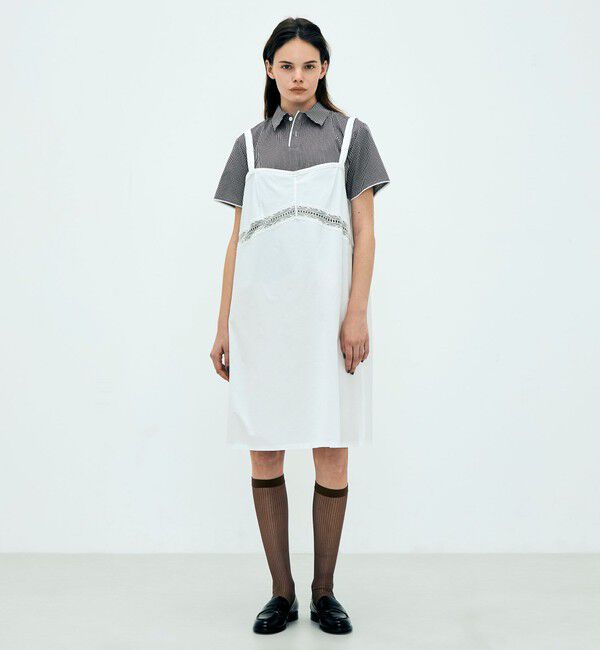 Edition「edition pourell コットンレース キャミワンピース」|ワンピース|