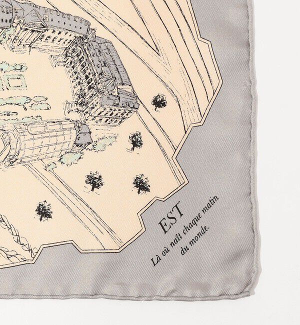 TOMORROWLAND GOODS「MANIPURI PARIS シルクスカーフ」|バンダナ・スカーフ|
