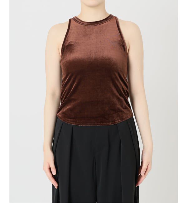 IENA LA BOUCLE「IENA LA BOUCLE トリアセベロアタンクトップ」|タンクトップ|