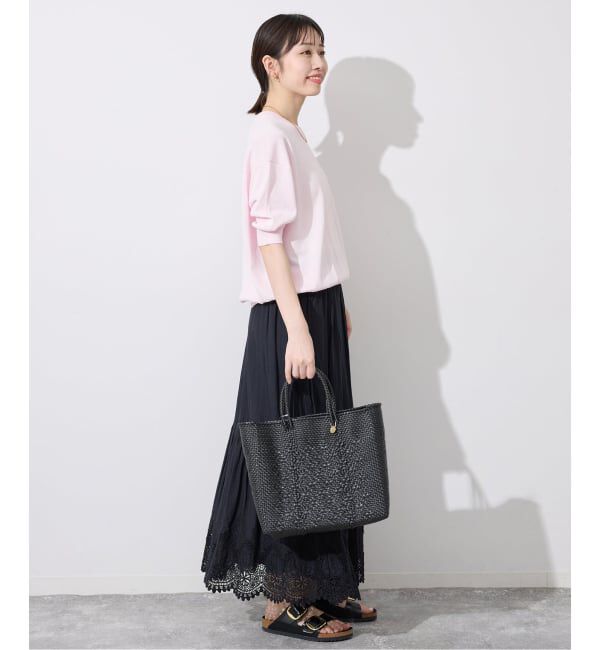 SLOBE IENA「《WEB限定/追加/シリーズあり》コットンキュプラハーフスリーブプルオーバー」|ニット・セーター|