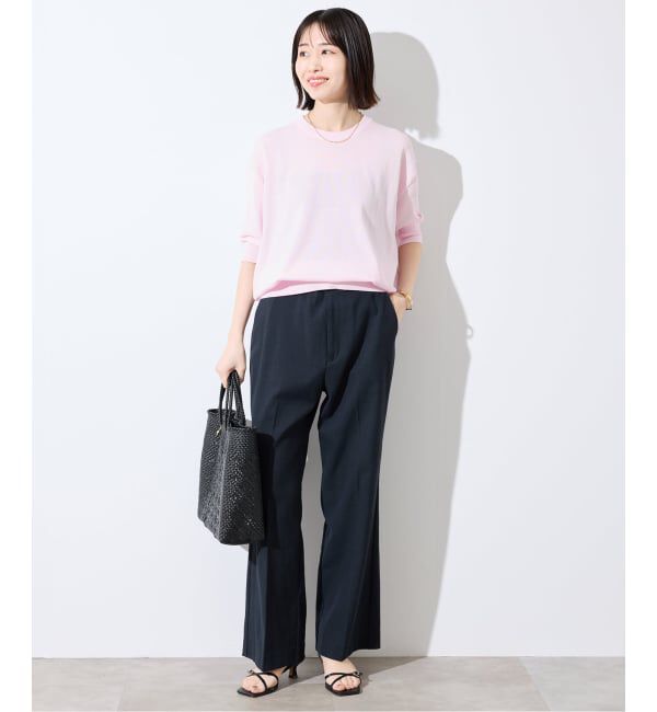 SLOBE IENA「《WEB限定/追加/シリーズあり》コットンキュプラハーフスリーブプルオーバー」|ニット・セーター|