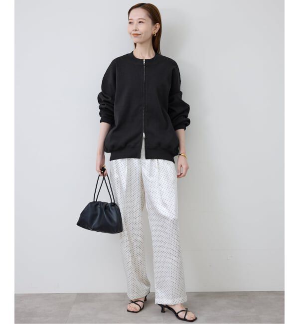 SLOBE IENA「《WEB限定/追加予約》ダブルZIP クルーネックカーディガン」|カーディガン|