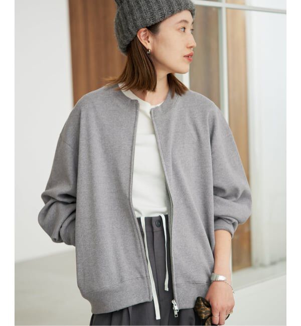 SLOBE IENA「《WEB限定/追加予約》ダブルZIP クルーネックカーディガン」|カーディガン|