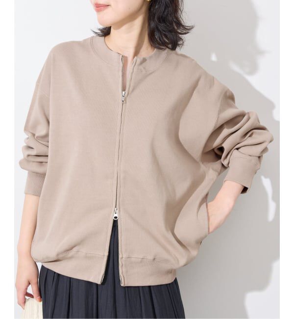 SLOBE IENA「《WEB限定/追加予約》ダブルZIP クルーネックカーディガン」|カーディガン|