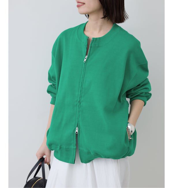 SLOBE IENA「《WEB限定/追加予約》ダブルZIP クルーネックカーディガン」|カーディガン|