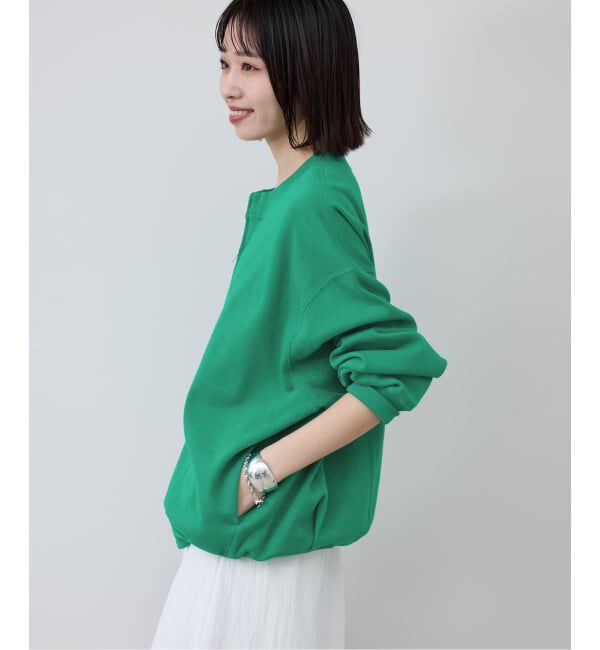 SLOBE IENA「《WEB限定/追加予約》ダブルZIP クルーネックカーディガン」|カーディガン|
