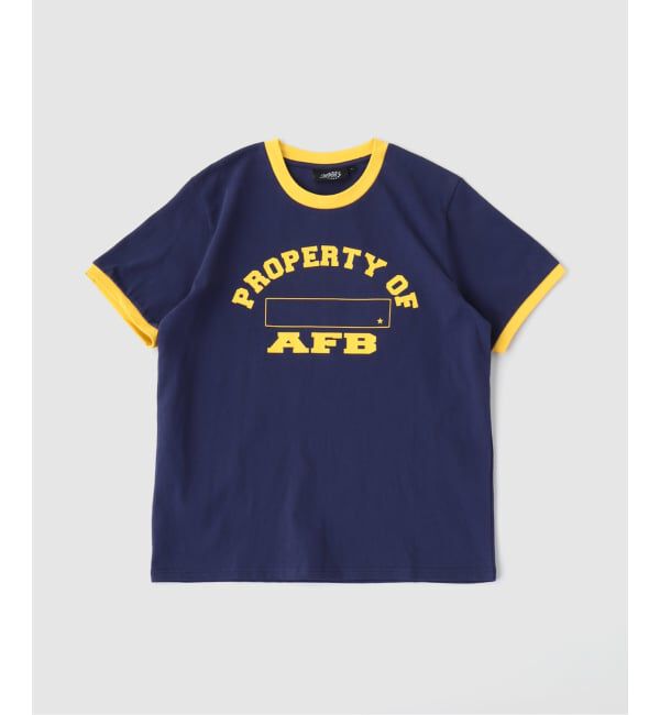 PULP「AFB / エーエフビー POA RINGER TEE」|Tシャツ・カットソー|ネイビー