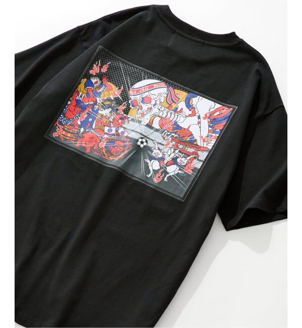 Paris Saint-Germain「【NAO YOSHIHARA ｘ PSG】 HYAKKI YAKO TEE」|Tシャツ・カットソー|ブラック
