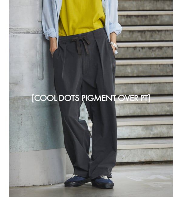 JOURNAL STANDARD「COOL DOTS / クール ドッツ ピグメント オーバー パンツ」|スラックス|ブラック