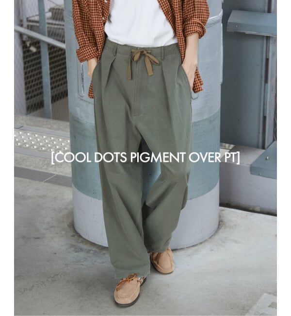JOURNAL STANDARD「COOL DOTS / クール ドッツ ピグメント オーバー パンツ」|スラックス|カーキ