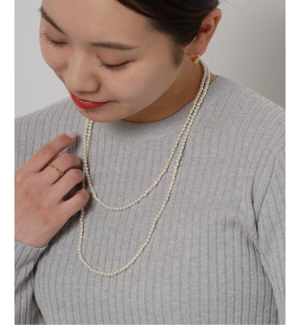 JOURNAL STANDARD relume「《WEB限定追加2》relumeガラスパールロングネックレス」|ネックレス|