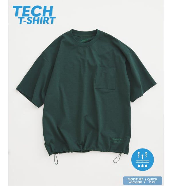 JOURNAL STANDARD relume「＜吸水速乾＞Ever-Dri(TM) ドライタッチ スピンドル Tシャツ」|Tシャツ・カットソー|グリーン B
