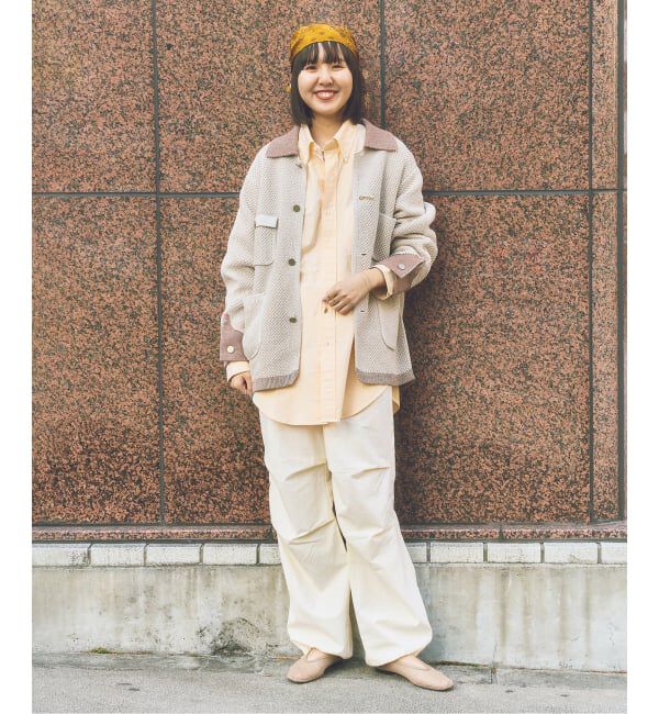 FRAMeWORK「TOP KHAKI/トップカーキ  パラシュートパンツ」|カーゴ|